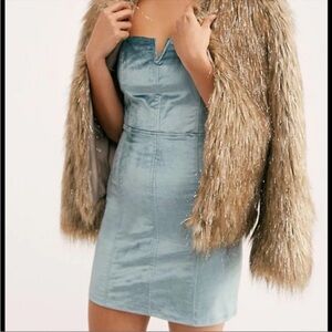Free People Light Blue Mini Dress